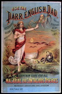 Plakat, der reklamerer for Parr English Pad