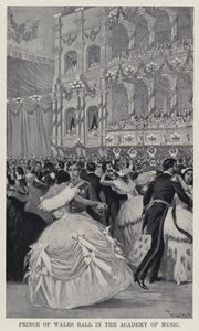 Prince of Wales Ball i Academy of Music (litho) af American School