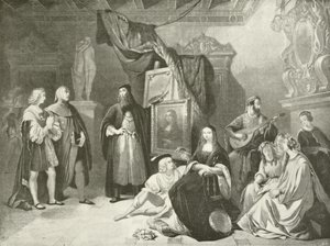 Raphael Introduced to Da Vinci (gravure) af American School