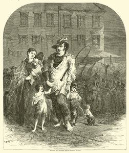 Flygtninge fra det nordlige Missouri på vej ind i St Louis, september 1864 af American School