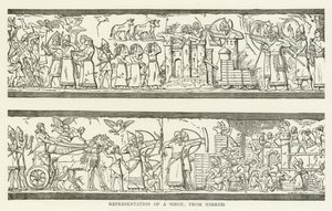 Repræsentation af en Belejring; fra Nimrud af American School