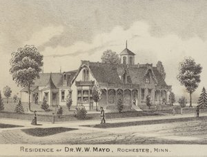 Bopæl for Dr WW Mayo, Rochester, Minnesota, USA af American School