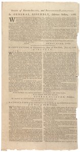 Resolutioner, der udskriver NYS forslag til ændringer af forfatningen, oktober 1788 af American School