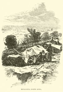 Rifle-pits, North Anna, maj 1864 af American School