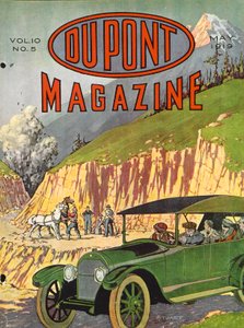 Vejbygning, forside af DuPont Magazine, maj 1919 af American School