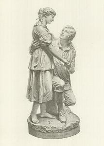 Robert Burns og Highland Mary (kobberstik) af American School