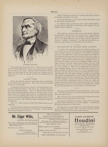Robert Houdin, Annoncer af American School