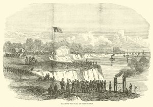 Hilser flaget i Port Hudson, juli 1863 af American School