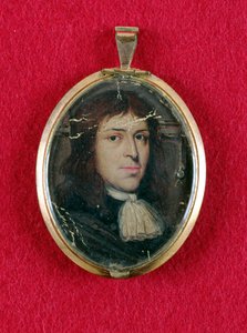 Samuel Parris, ca. 1685 (olie på kort) af American School