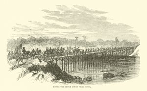 Redder broen over Pearl River, april 1863 af American School