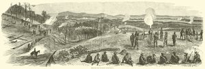 Beskydning af jernbanen nær Resaca, maj 1864 af American School