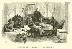 Underskrivelse af San Stefano-traktaten af American School