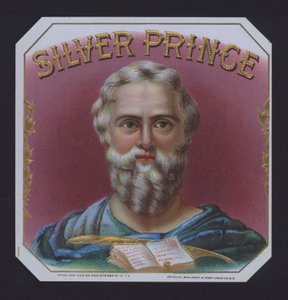 Silver Prince, cigaretiket (chromolitho) af American School