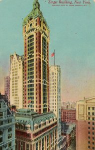 Singer Building, New York, ca. 1900-09 af American School