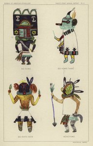 Sio Humis, Sio Humis Taamu, Sio Avatc Hoya, Wuwuyomo (farvelitografi) af American School