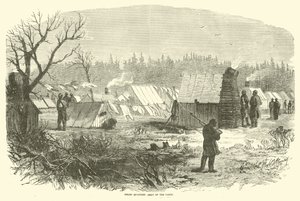 Slaves Quarters, Army of the James, marts 1865 af American School