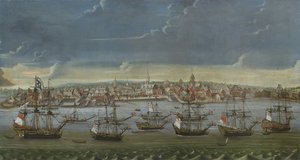 Southeast Prospect of the City of New York, ca. 1756-7 af American School
