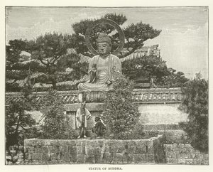 Statue af Buddha af American School