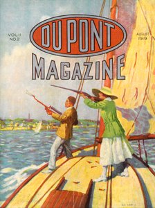 1919 Grand American Handicap Trapshooting Tournament, forsiden af DuPont Magazine, august 1919 af American School