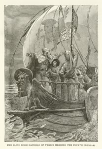 Den blinde doge Dandolo fra Venedig, der leder det fjerde korstog af American School