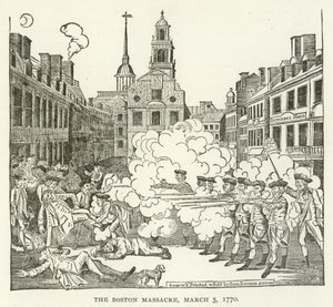 Boston-massakren, 5. marts 1770 af American School
