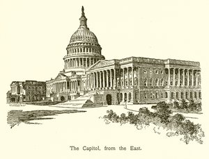 Capitol, fra øst, Washington af American School