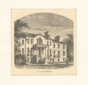 The Caton Mansion, ca. 1870 (gravering) af American School