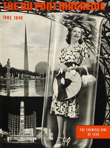 The Chemical Girl, forside af DuPont Magazine, juni 1940 af American School