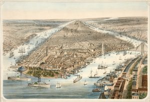 The City of New York, pub. 1876 af American School