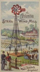 Columbia Steel Wind Mill (chromolitho) af American School