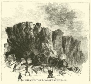 The Crest of Lookout Mountain, november 1863 af American School