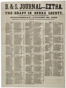 Udkastet i Berks County, 26. august 1863 af American School