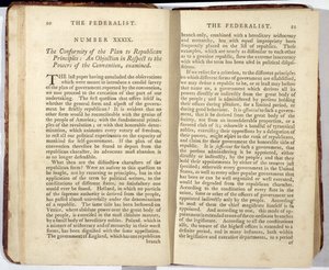 The Federalist, udgivet i 1788 (tryk) af American School