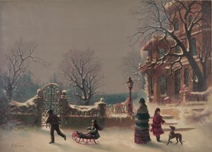 Den første sne, 1877 (tryk) af American School