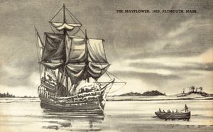 Mayflower ved Plymouth, Massachusetts af American School