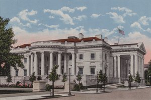 The Memorial Continental Hall, Washington DC (farvelitografi) af American School