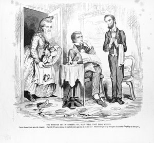 Monitoren sat i fare, eller, alt godt, der ender godt, ca. 1862 af American School