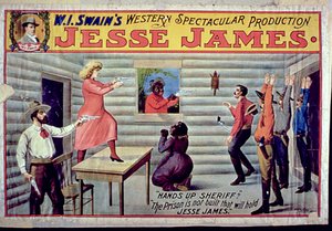 Fængslet er ikke bygget til at holde Jesse James, reklame for W. I. Swains spektakulære produktion af Jesse James af American School
