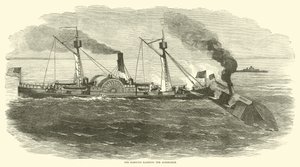 Sassacus ramte Albemarle, oktober 1864 af American School