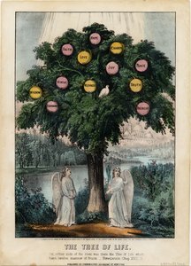 Livets træ, pub. af Currier & Ives, 1870 af American School