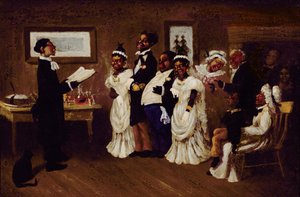 Brylluppet, ca. 1850 af American School