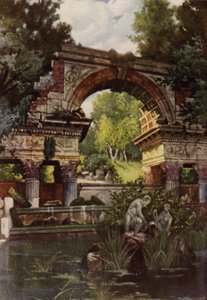 Schonbrunns haver (farve litho) af American School