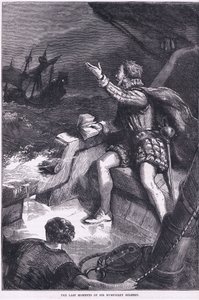 De sidste øjeblikke af Sir Humphrey Gilbert, illustration fra Cassell