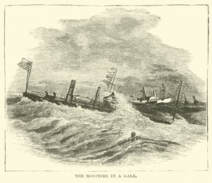 Monitorerne i en kuling, december 1864 af American School