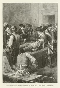 Den sårede Robespierre i Forsamlingssalen af American School