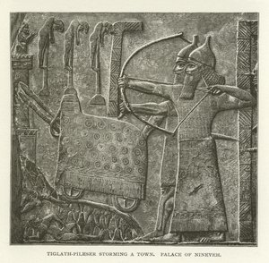 Tiglath-Pileser stormer en by, Palace of Nineveh af American School