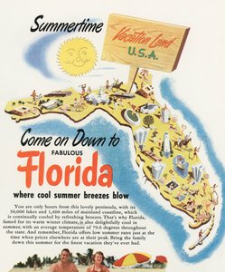 Turistkort over Florida af American School