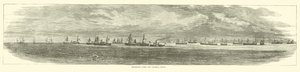 Transportflåde ud for Federal Point, december 1864 af American School