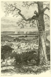 Udsigt over Chattanooga og den føderale lejr, november 1863 af American School