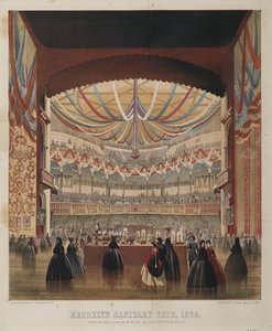 Udsigt over Academy of Music set fra scenen, Brooklyn Sanitary Fair, 1864 af American School